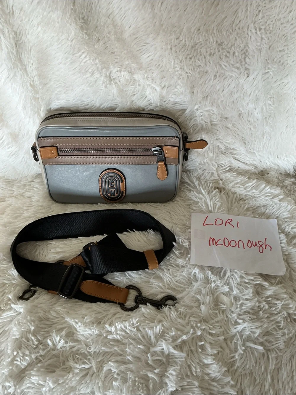 Coach Academy Colorblock Crossbody Bag with Detachable Strap